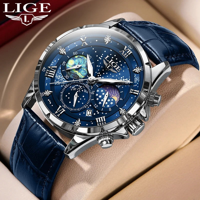 LIGE Classic Astromnia – Luxe, Stijl & Functionaliteit in Één Tijdloos Horloge