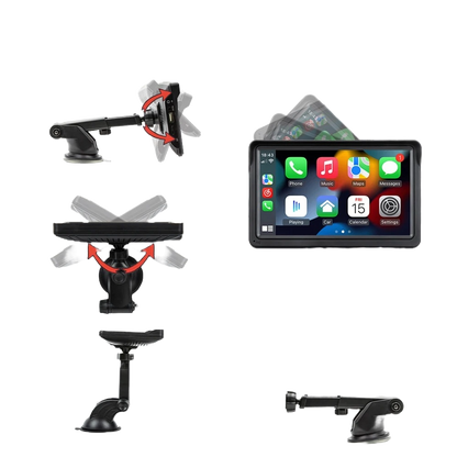 7-inch Draagbare Carplay &amp; Android Auto Scherm – Universele Plug &AMP; Play Oplossing! 🚗