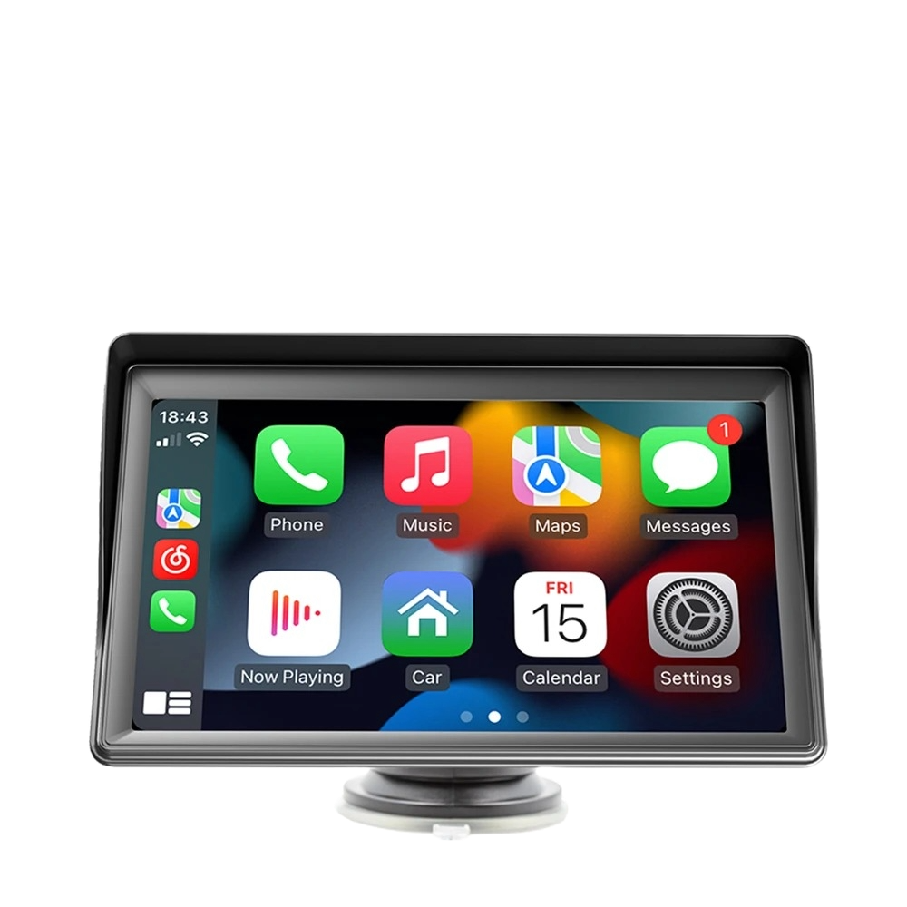 7-inch Draagbare Carplay &amp; Android Auto Scherm – Universele Plug &AMP; Play Oplossing! 🚗