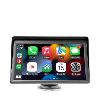 7-inch Draagbare Carplay &amp; Android Auto Scherm – Universele Plug &AMP; Play Oplossing! 🚗