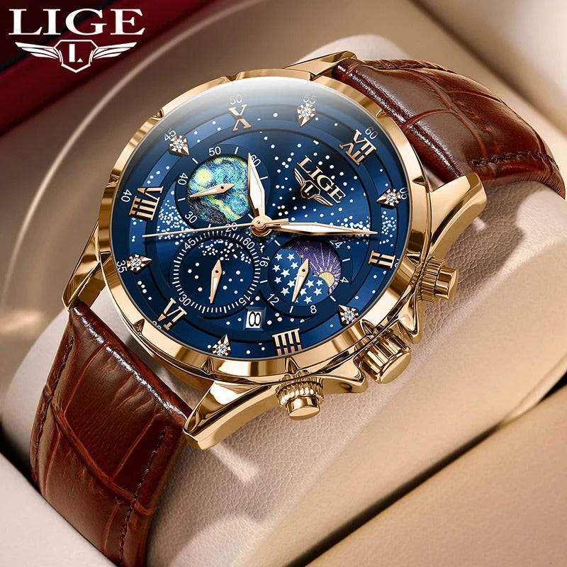 LIGE Classic Astromnia – Luxe, Stijl & Functionaliteit in Één Tijdloos Horloge